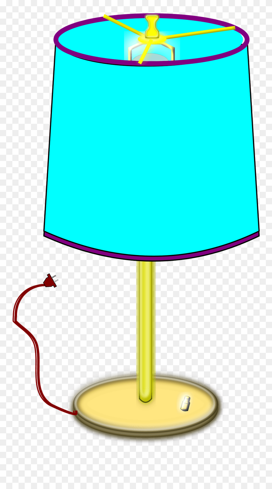 Clip Art Image Of Lamp - Png Download