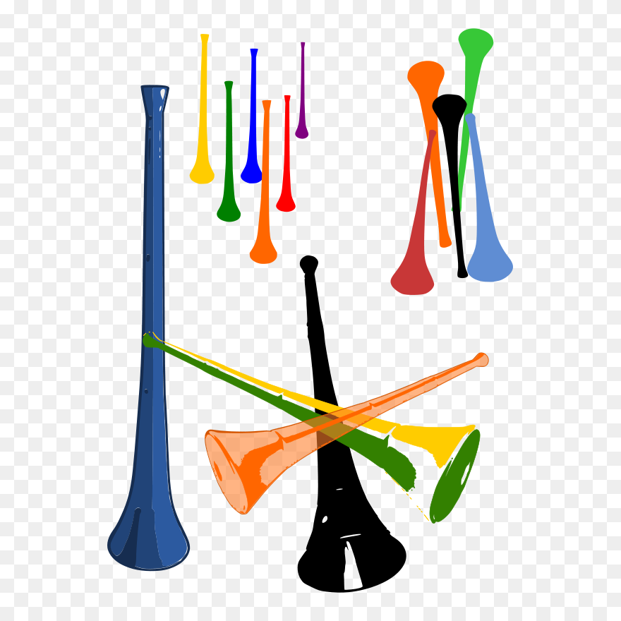 More Vuvuzelas Clip Art - Trumpet - Png Download