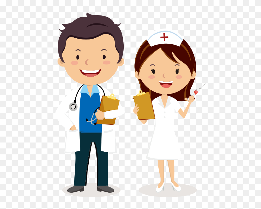 Doctor Doctor Png Download - Nurse And Doctor Cartoon Clipart