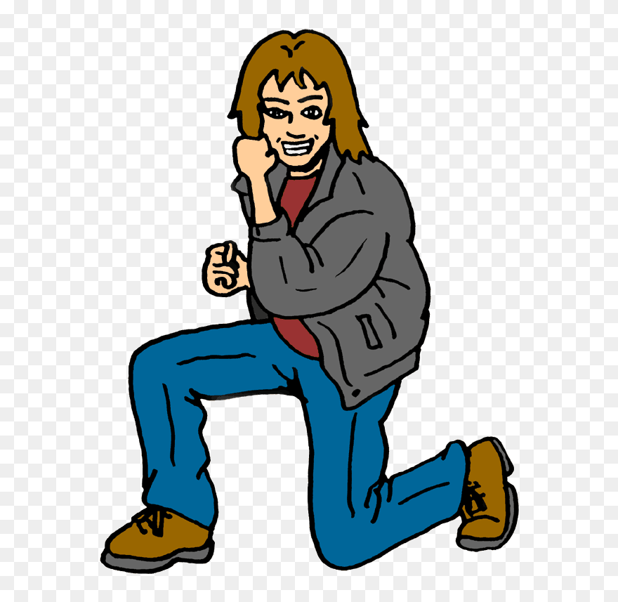 Kneeling - Clipart Gestures - Png Download