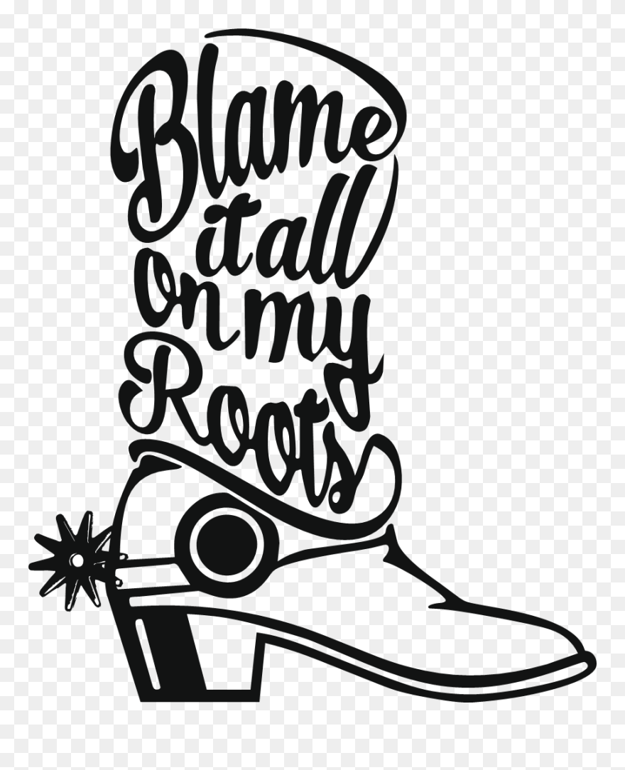 Blame It All On My Roots Clipart