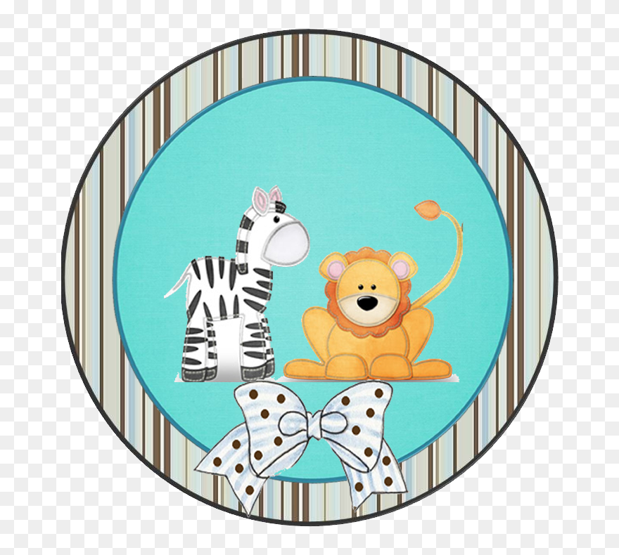 Toppers, Labels Or Stickers Of Animals - Party Clipart