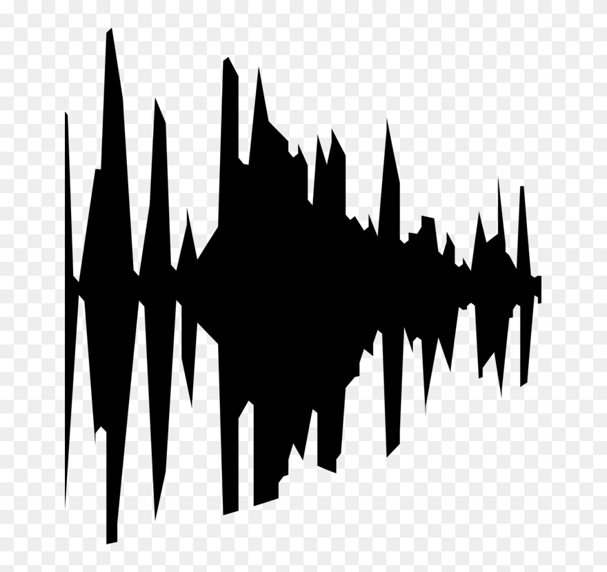 Acoustic Wave Sound Computer Icons Radio Wave - Sound Wave Silhouette Png Clipart