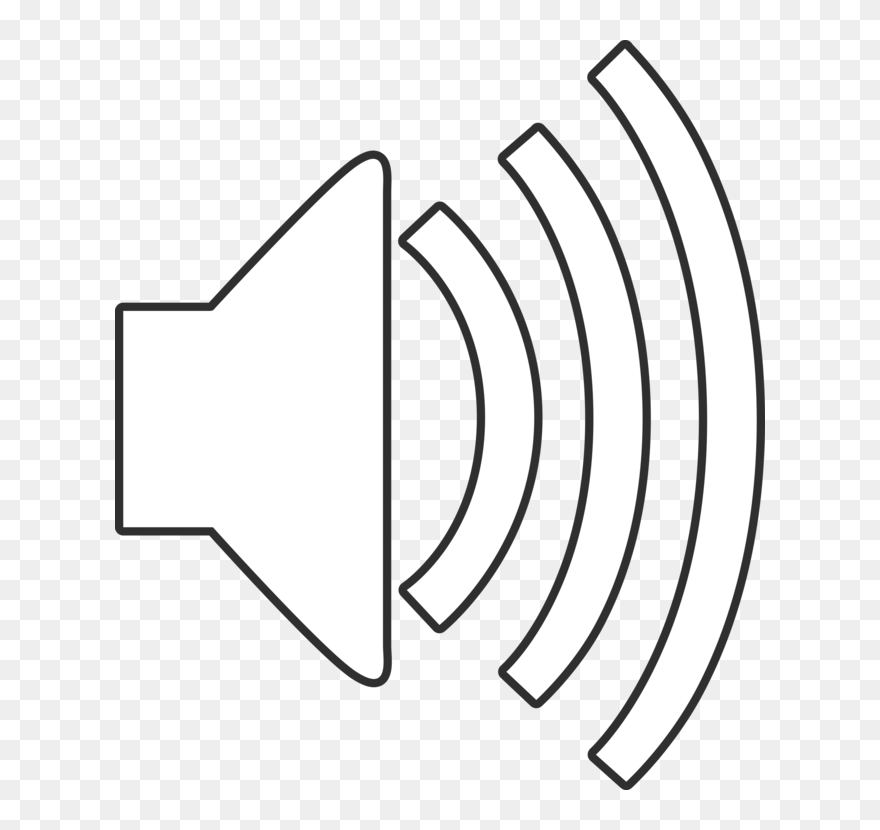 Line Art,angle,symmetry - Audio Icon Png White Clipart