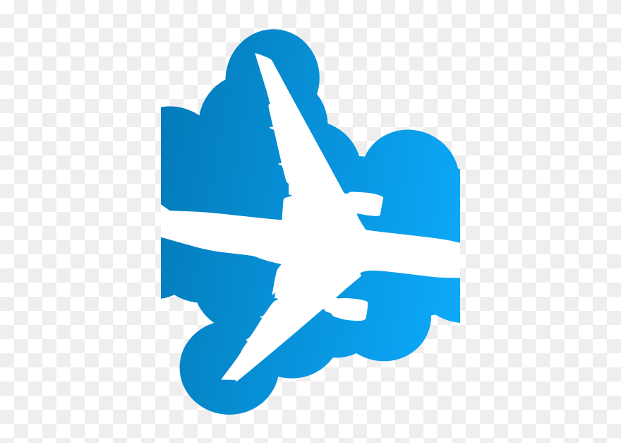 Plane Silhouet In The Sky - Presentation The End Thanks For Watching Clipart