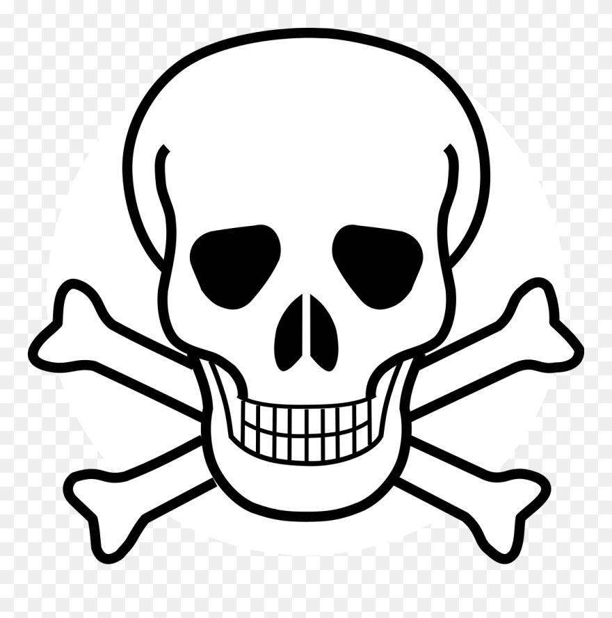 Dead Clipart Death Symbol - Skull And Crossbones - Png Download