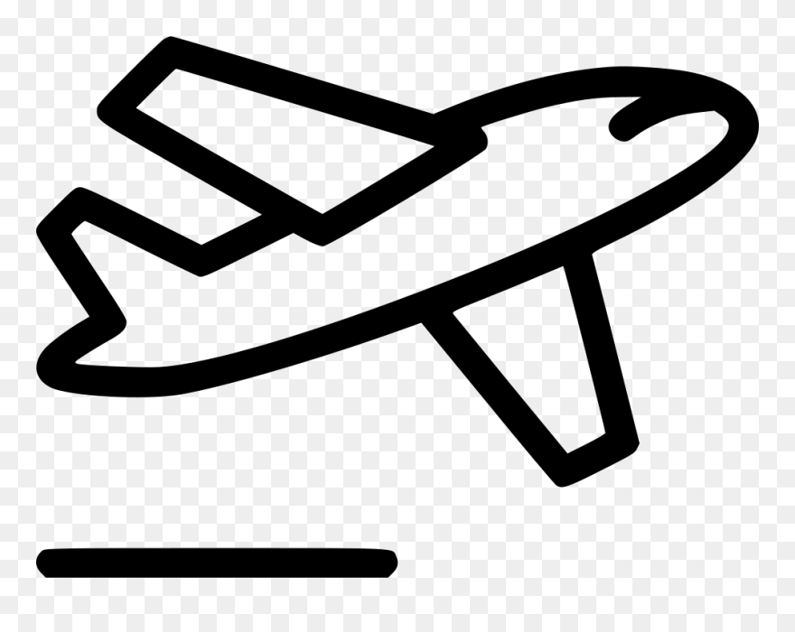 Take Off Plane - Speed Travel Clipart