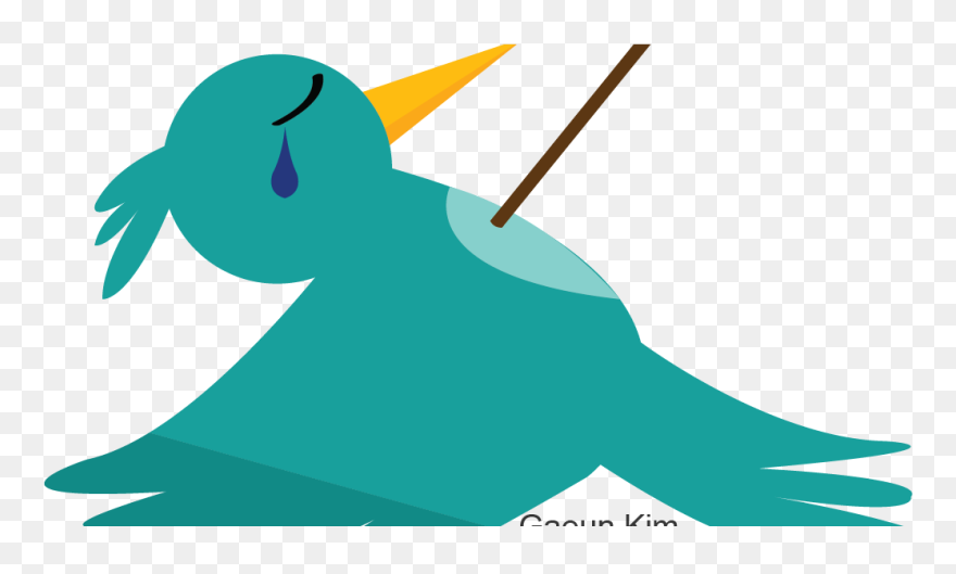 Transparent Dead Clipart - Transparent Cartoon Dead Bird - Png Download