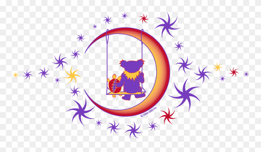 Hippies Clipart Moon - Grateful Dead Moon Swing - Png Download