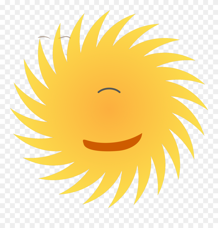 Navy Blue Sun Svg Clip Arts - Smiley - Png Download