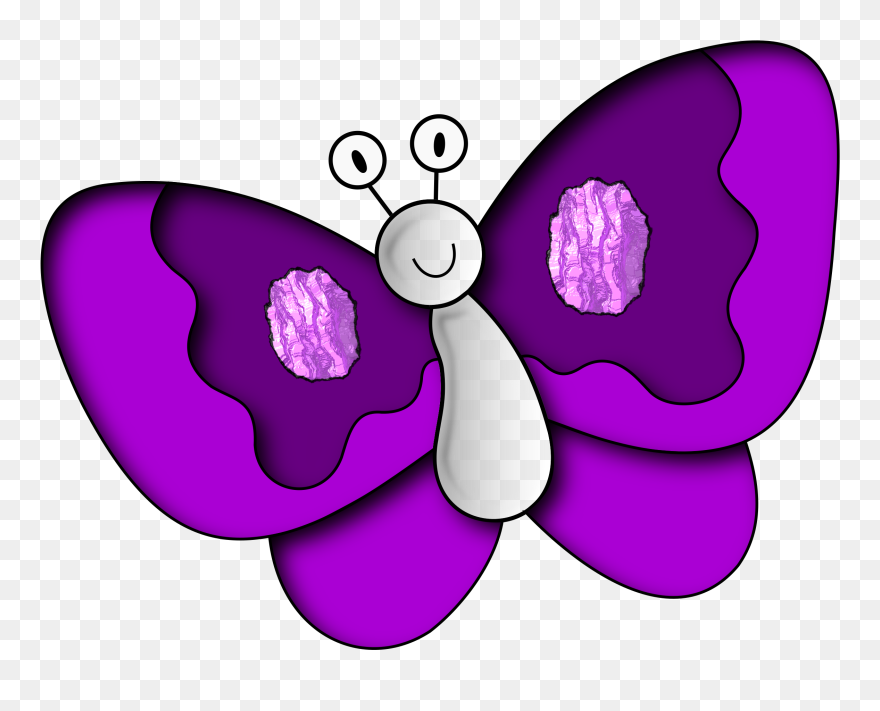 Butterfly Purple - Paru Paro Clipart - Png Download