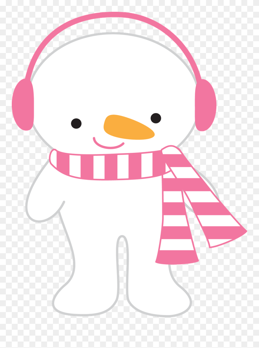 Download Snowmen Clipart Earmuff Clipart Pink Snowman Clipart Png