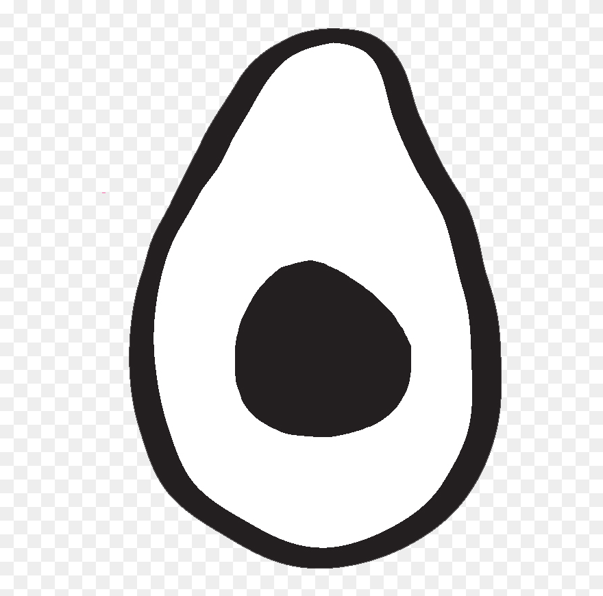 Transparent Avocado White Clipart