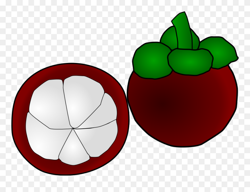 Fruit Clipart Set Clip Art Mangosteen Png Download (5445250