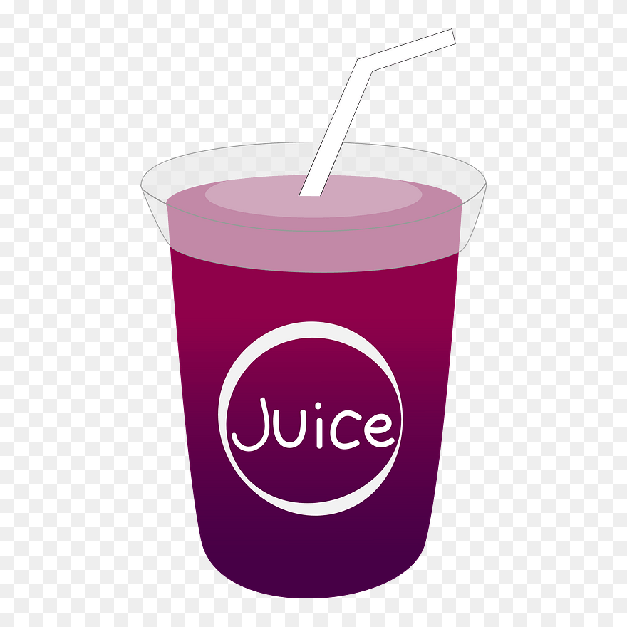 Acai Palm Juice Clipart - Drinking Straw - Png Download