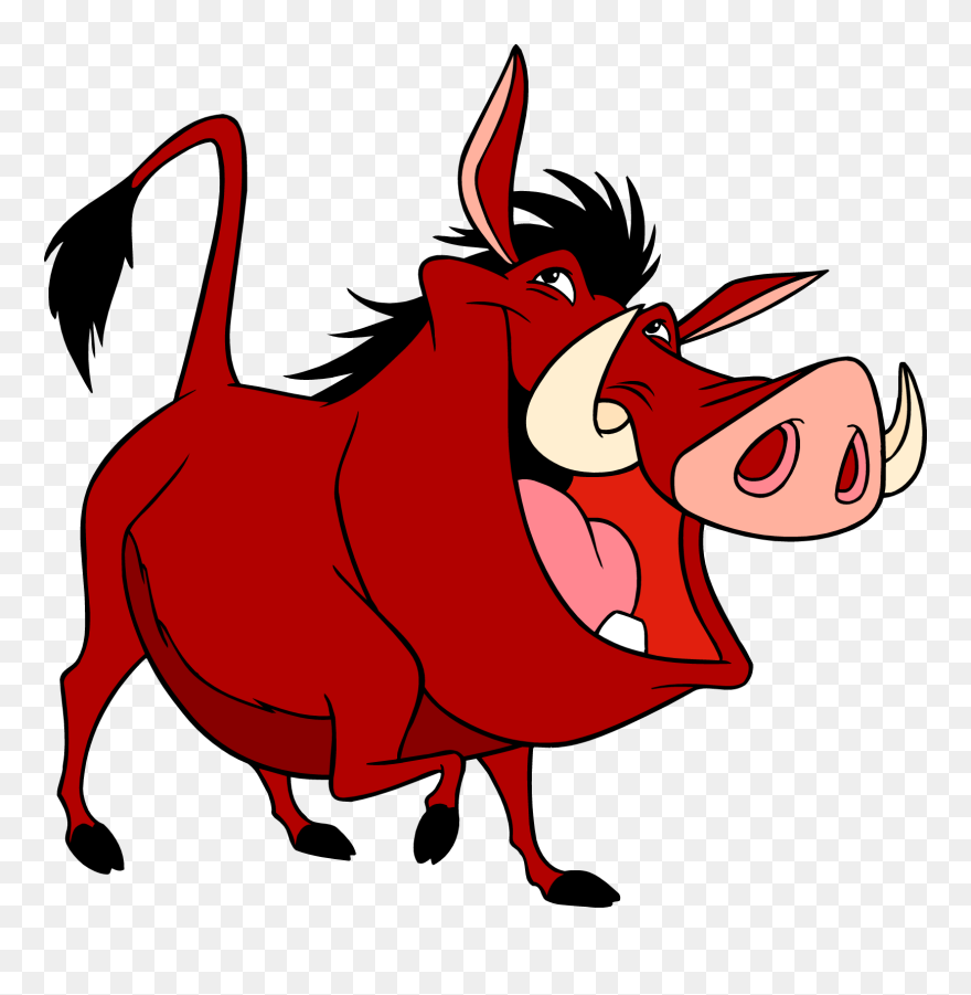 Transparent Lion King Characters Png - Lion King Pumbaa Cliparts