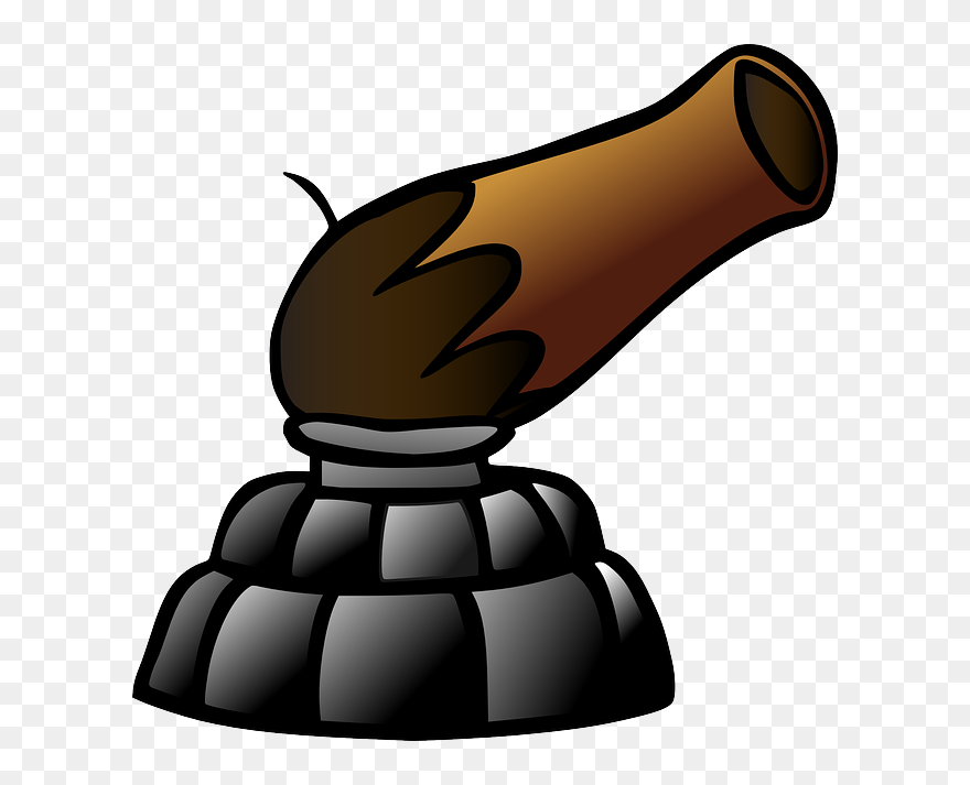 Cannon, Weapon, Medieval, Metal - Cartoon Cannon Transparent Background Clipart