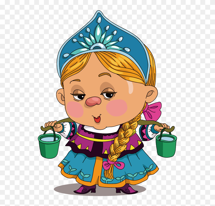 Medieval Clipart Maid - Cartoon - Png Download