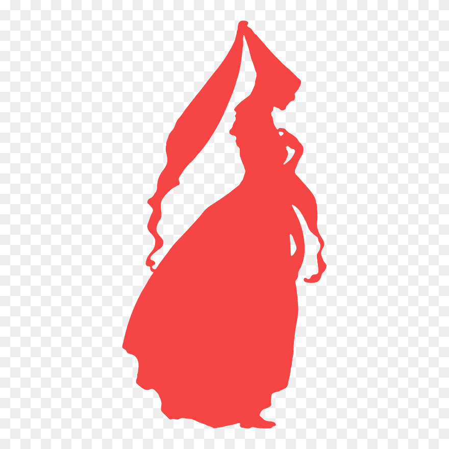Silhouette Of A Princess Clipart