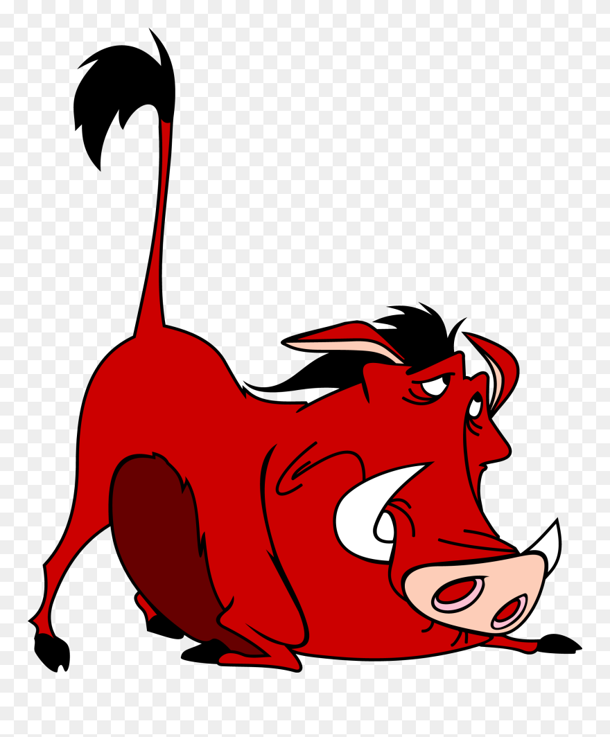 Lion Clipart Drinking Water - Cartoon Boar - Png Download