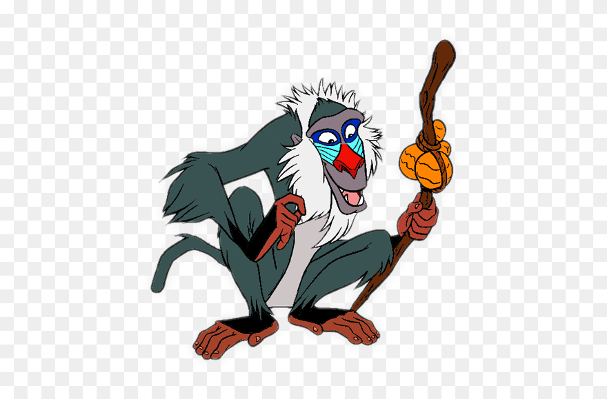 The Lion King Rafiki Zira Monkey - Lion King Cartoon Monkey Clipart