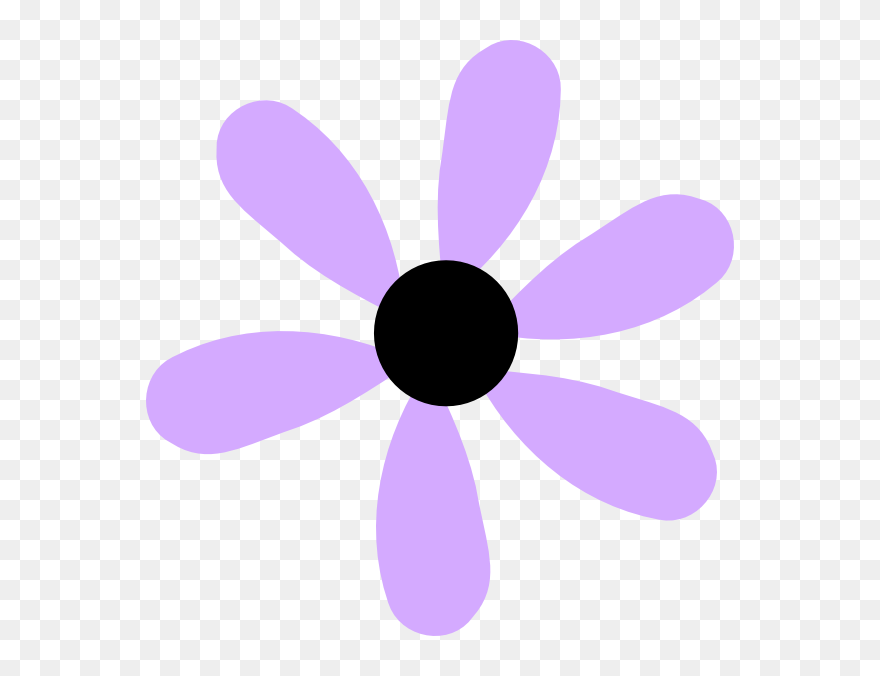 Lilac Flower Clipart - Cute Flower Clipart Purple - Png Download
