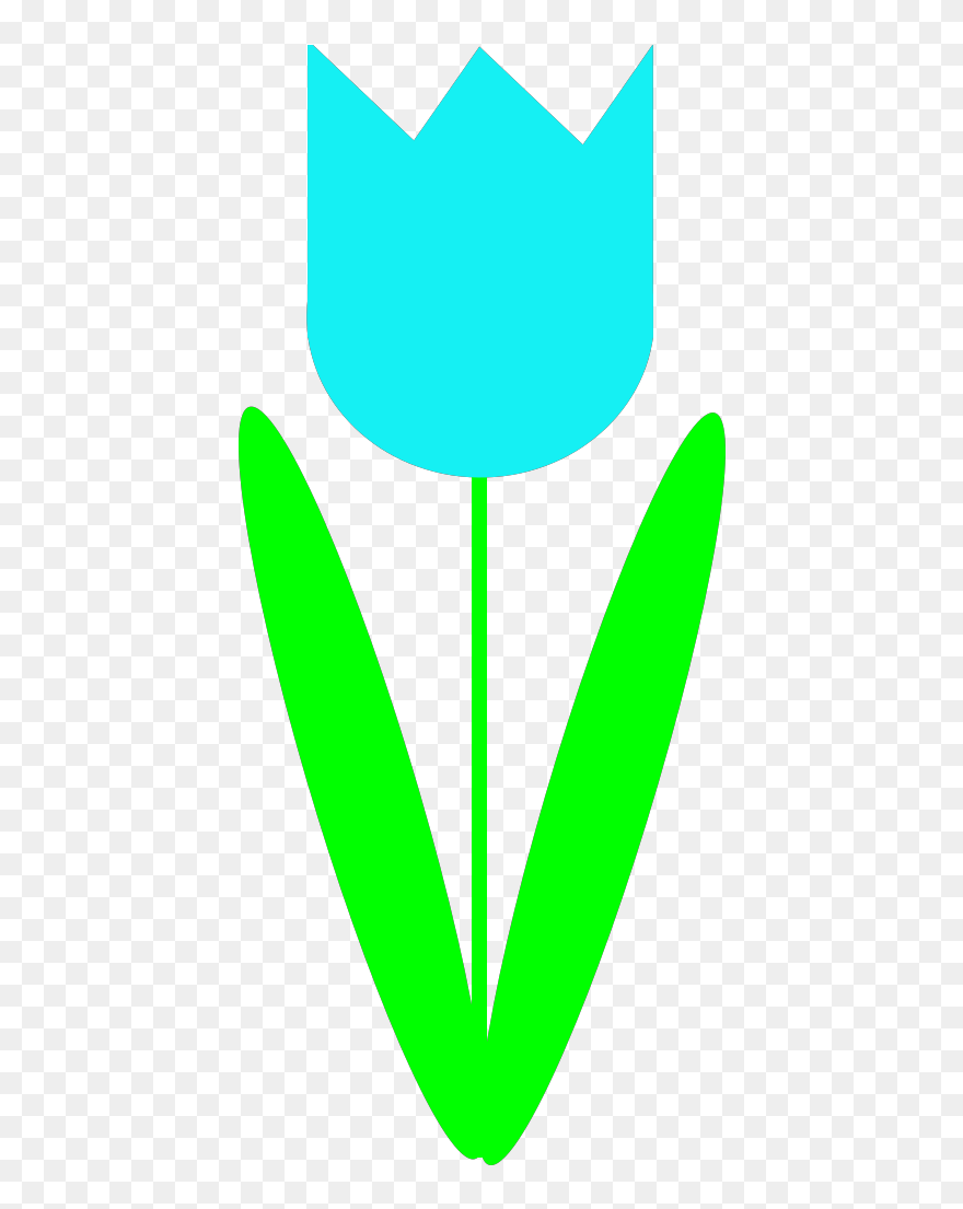 Purple Flower 5 Svg Clip Arts - Cartoon Tulip Clipart - Png Download