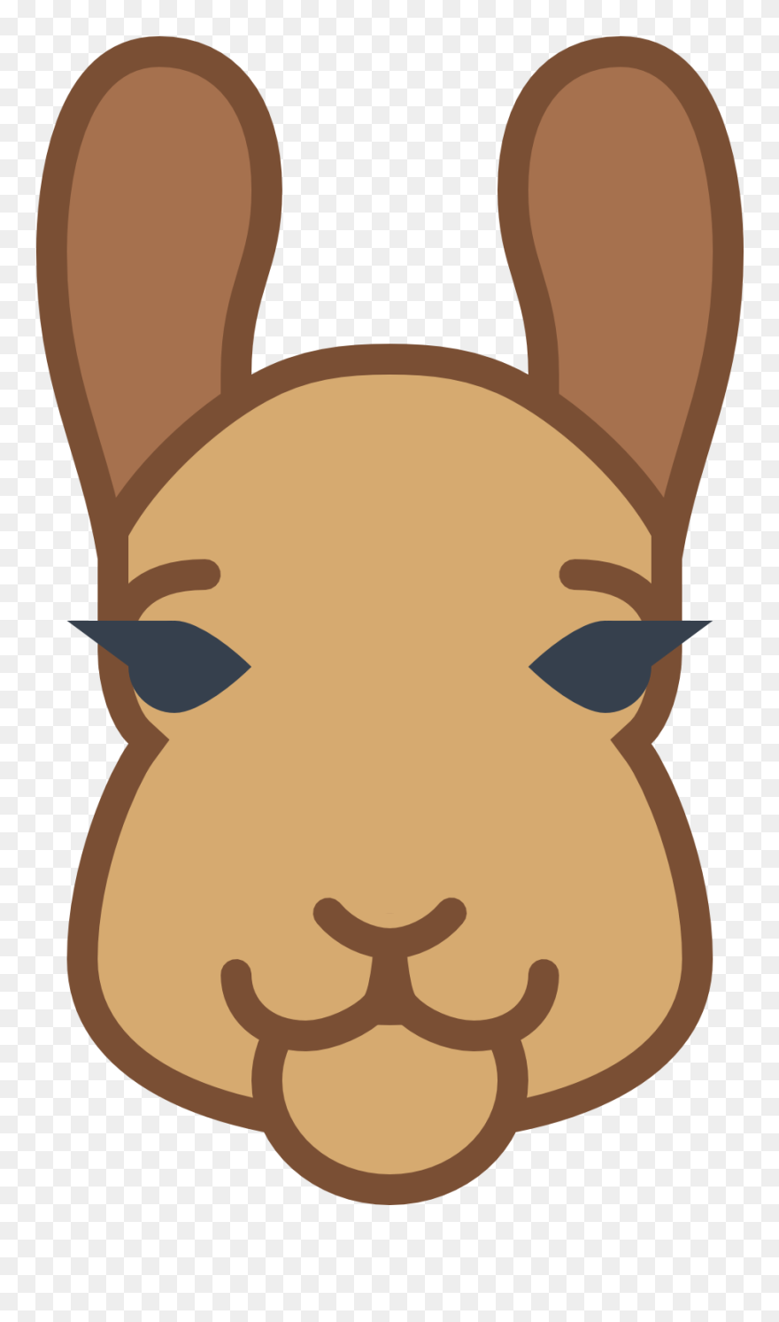 Llama Face Png - Clip Art Transparent Png