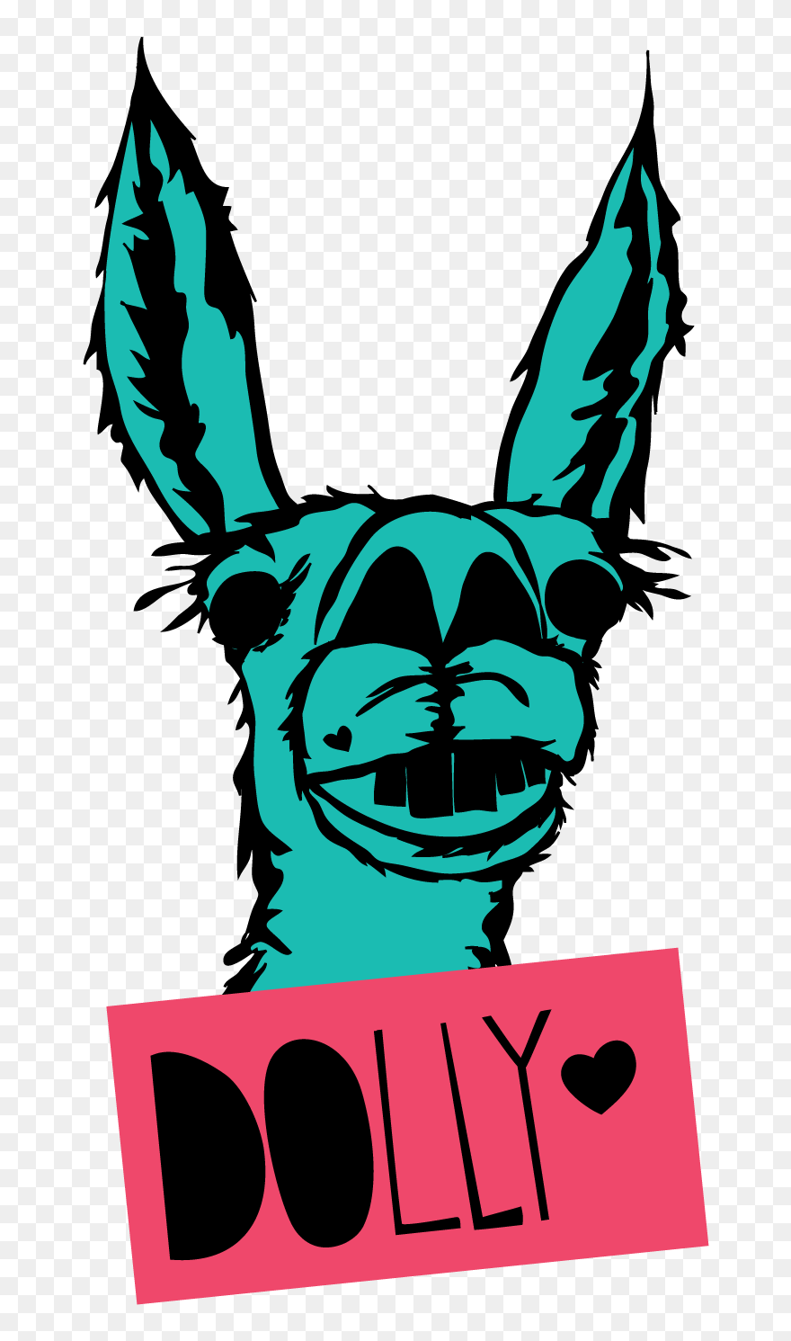 Dolly The Llama - Llama Clipart