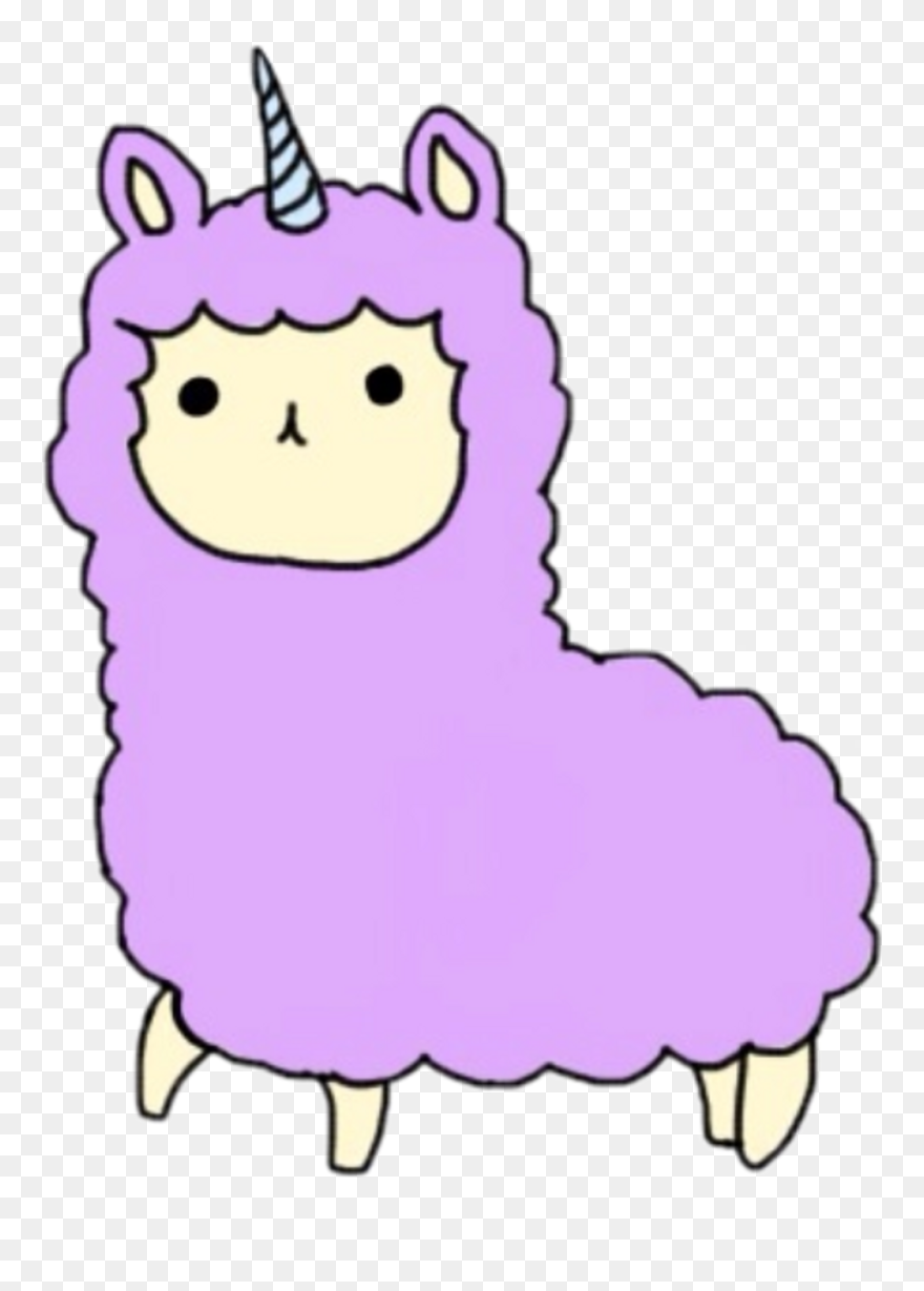 Transparent Llama Clipart - Kawaii Llama - Png Download