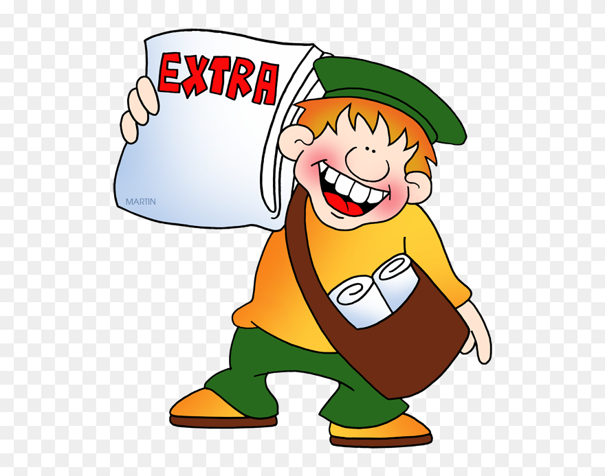 Journalist Clipart Phillip Martin - Phillip Martin Newspaper Clipart - Png Download