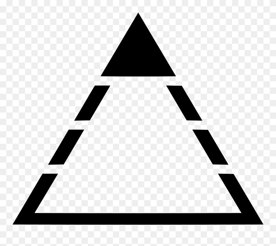 Head Triangle Pyramid Comments - Triangle Clock Clipart - Png Download