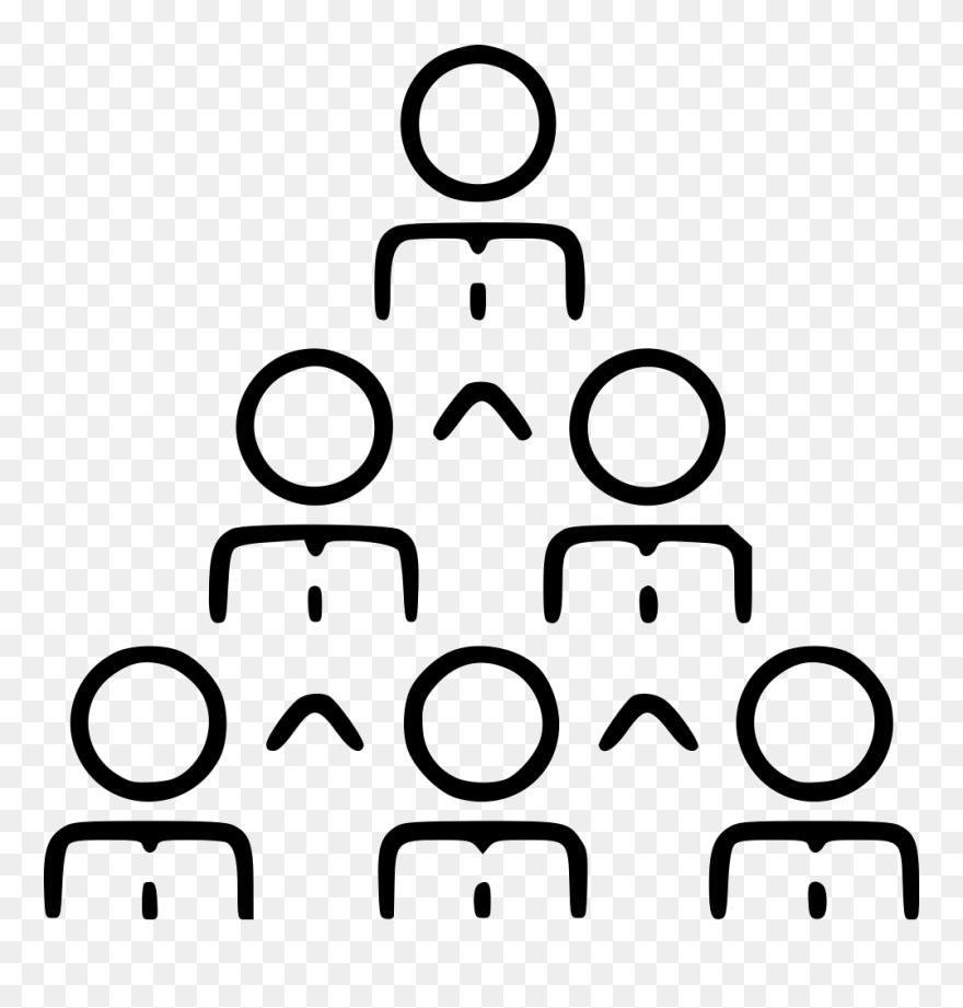 Business Pyramid People Cooperation Leader Organization Clipart