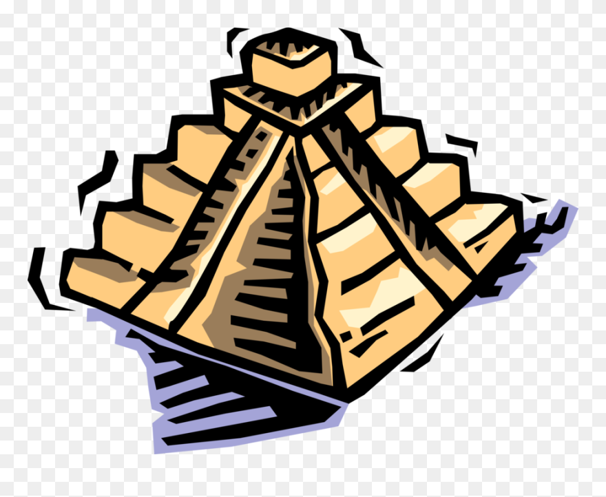 Vector Illustration Of Ancient Mayan, Aztec, Or Inca Clipart