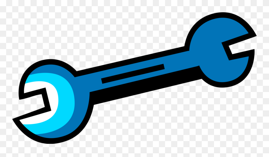 Vector Transparent Library Open End Spanner Image Illustration Clipart