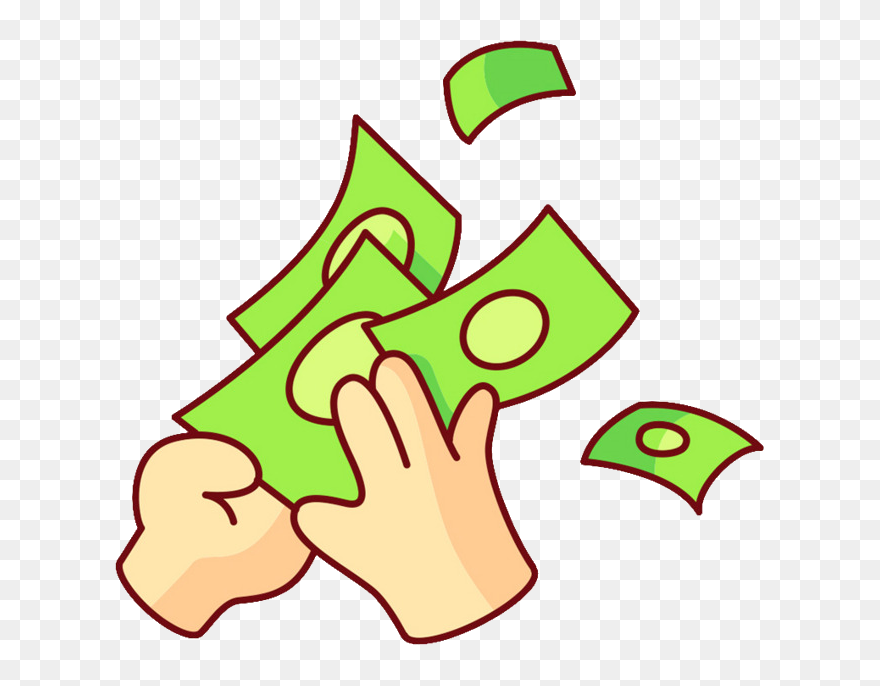 Money Clipart Amount - Money Counting Clipart Png Transparent Png