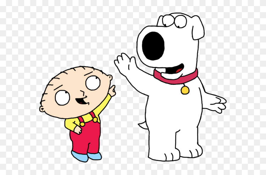 Family Guy Clipart Stuie - Brian And Stewie Drawing - Png Download