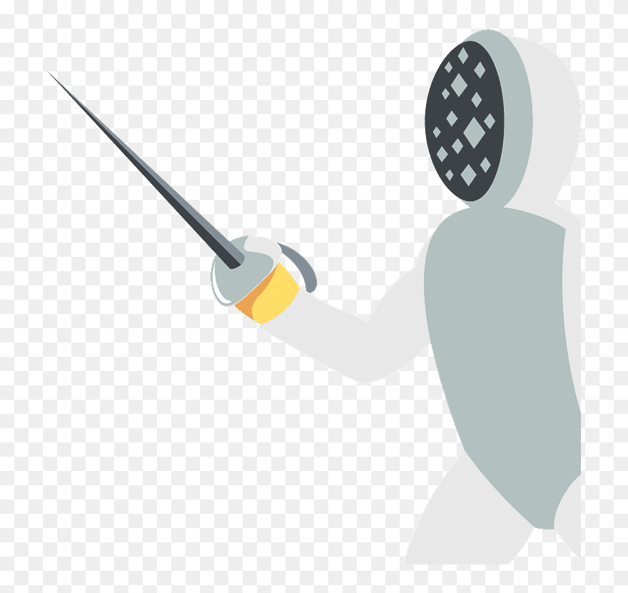 Person Fencing Emoji Clipart - Icon - Png Download