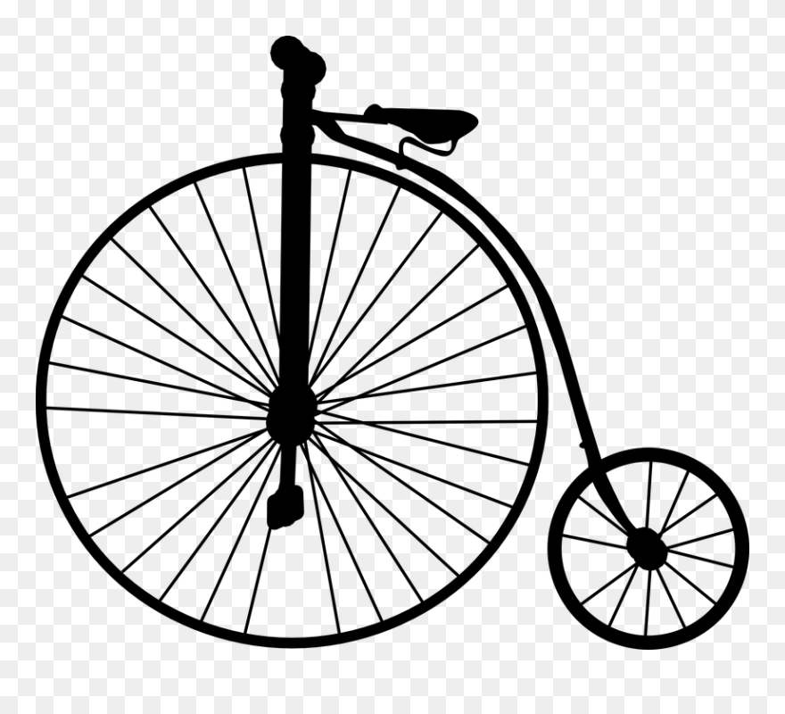 Bicycle Clipart Kind Vehicle - Clipart Old Bike - Png Download