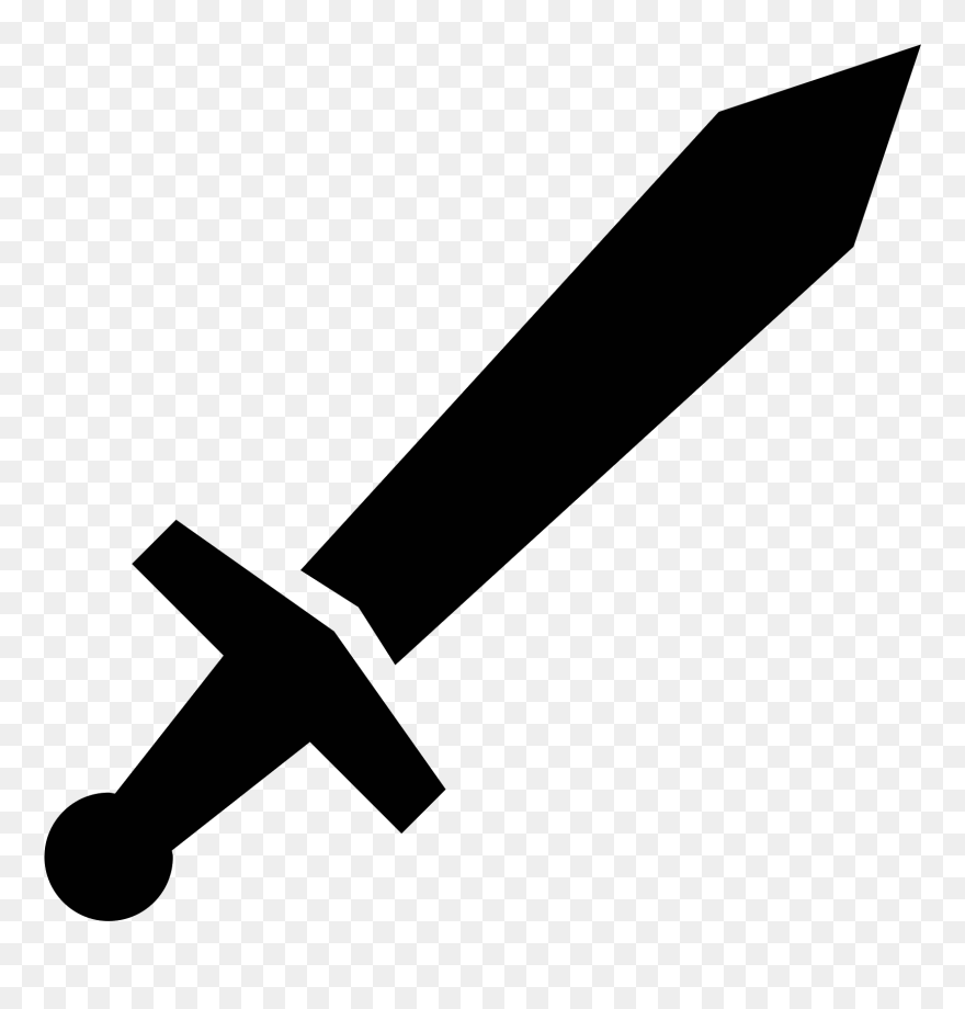 Fencing Clipart Blade - Transparent Icon Sword - Png Download