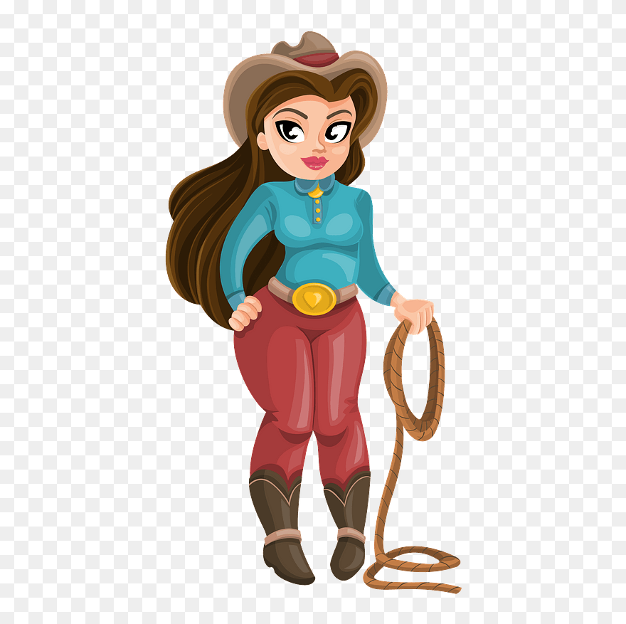 Cowgirl Clipart - Cowboy - Png Download