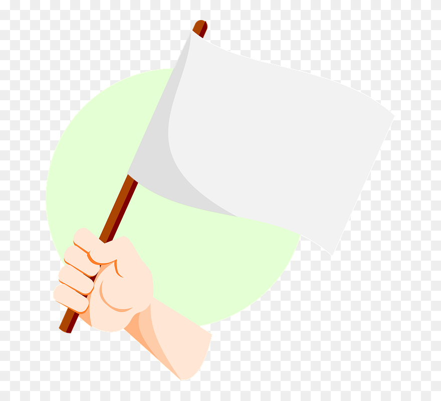 Cartoon Hand On Banner Clipart