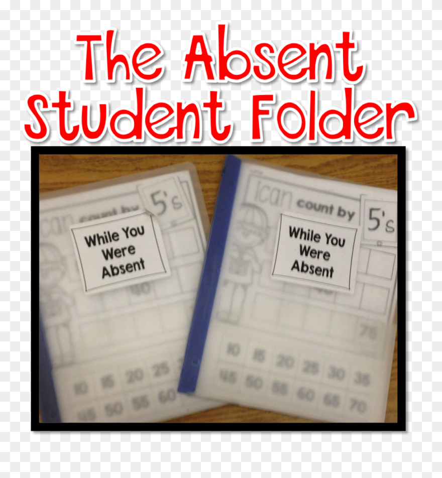 Folders Clipart Student Folder - Absent Student Folder - Png Download