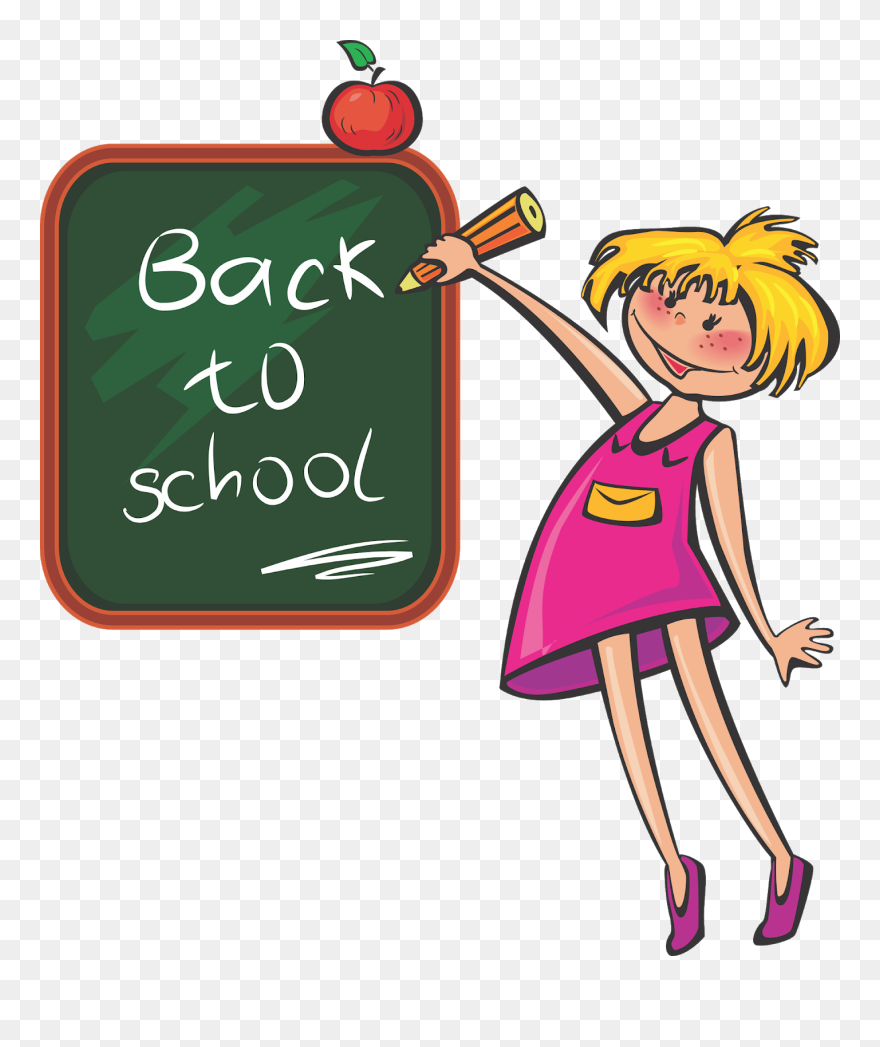 School Students Vector, Student Vector, Books Vector, - School Days Clip Art - Png Download