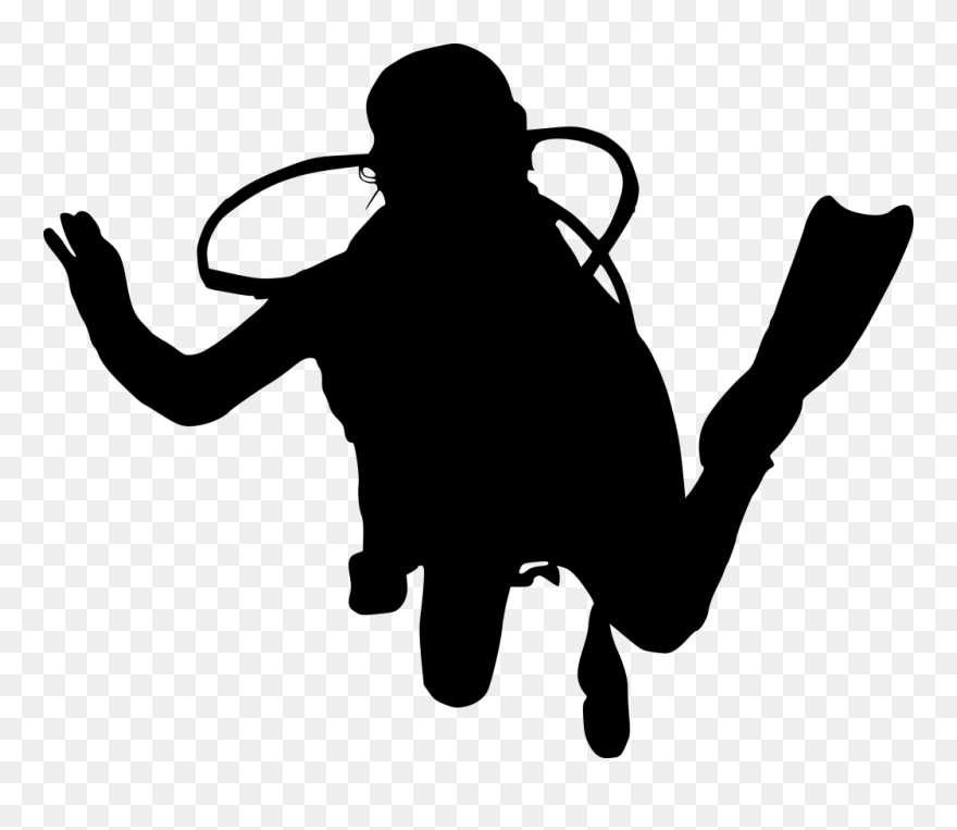 Chicka Chicka Boom Boom Tree Clipart Svg Library Stock - Plongé Sous Marine Silhouette - Png Download