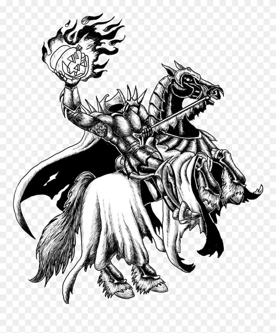 The Legend Of Sleepy Hollow Ichabod Crane Headless - Headless Horseman Clipart - Png Download