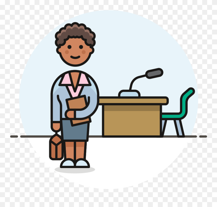 Bar Clipart Felony - Cartoon Lawyer - Png Download