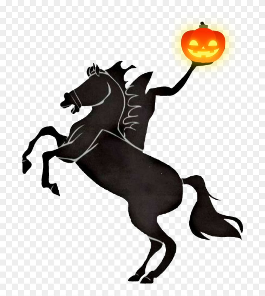 #halloween #scary #headlesshorseman #halloweeniscoming - Headless Horseman Png Clipart