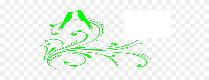 Gold And Green Love Birds Svg Clip Arts - Illustration - Png Download