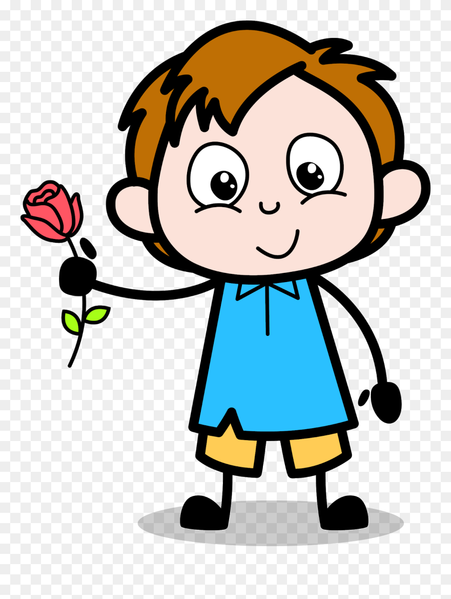 Cartoon Character With Mask Clipart